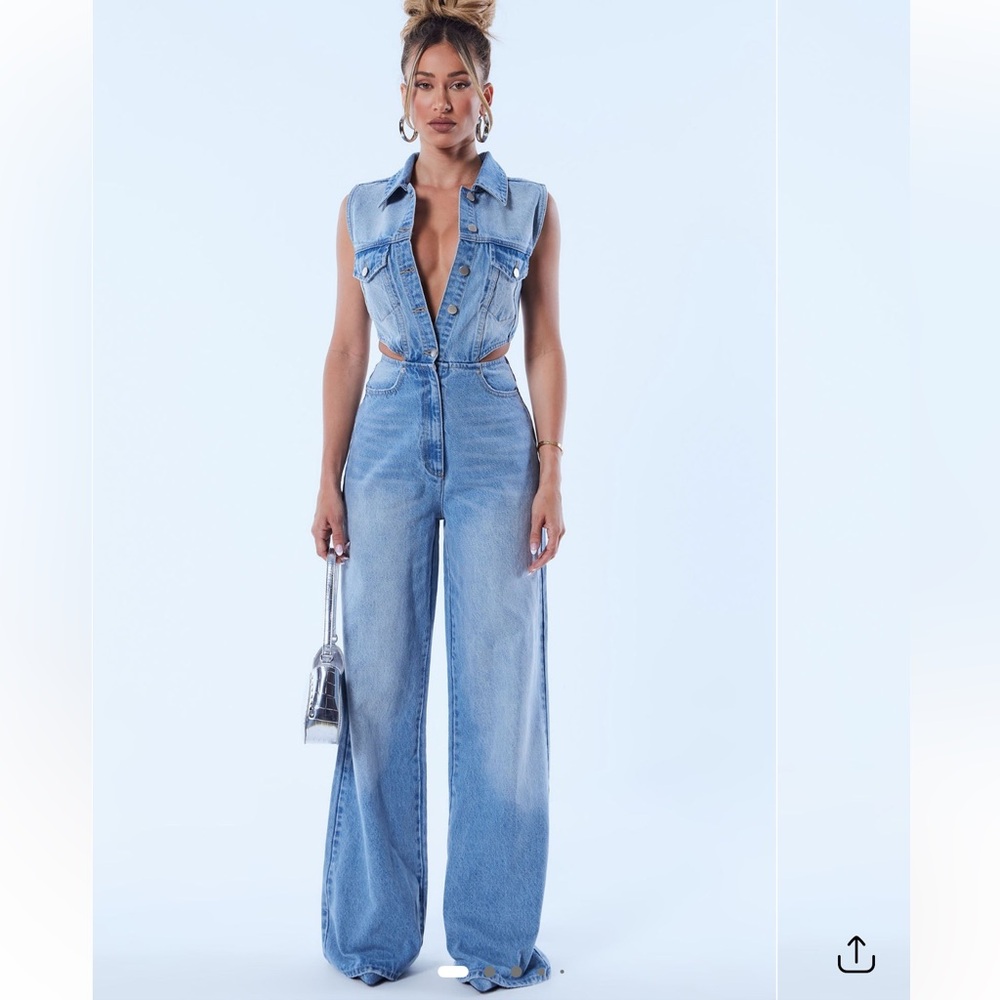 NWT Denim Jumpsuit